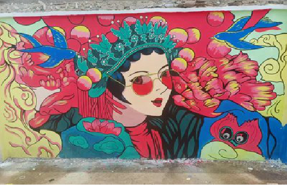 镇宁墙体彩绘-网红墙