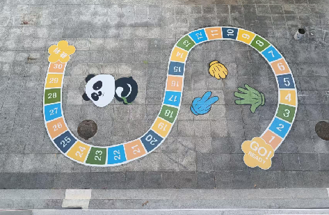 镇宁地面游戏彩绘