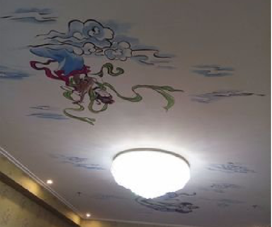 镇宁如何快速绘制天花板上的手绘墙？