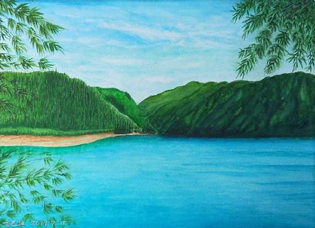 镇宁在墙绘中，如何绘画绿水青山？