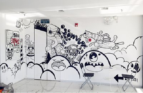 镇宁手绘墙并非传统涂鸦。